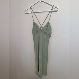 Princess Polly Sage Green Mini Dress